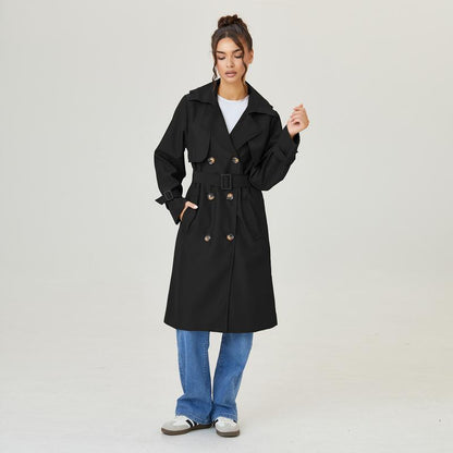 Klassisk Lång Trenchcoat