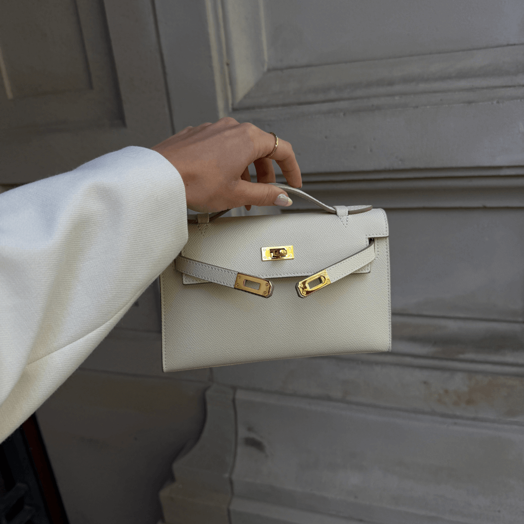 mini-handväska med topphandtag