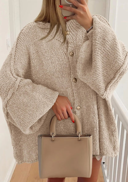 Oversized Stickad Cardigan