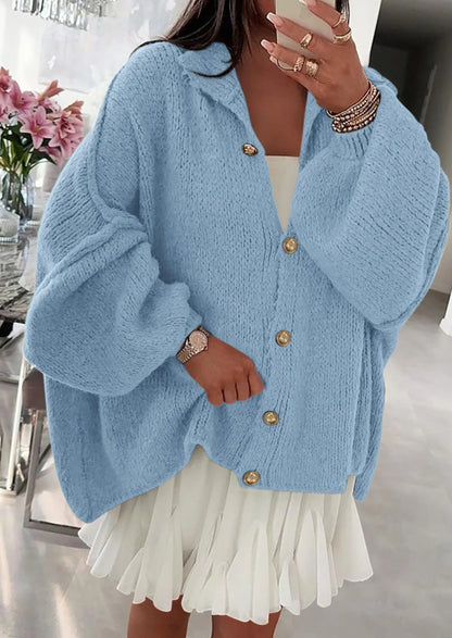 Oversized Stickad Cardigan