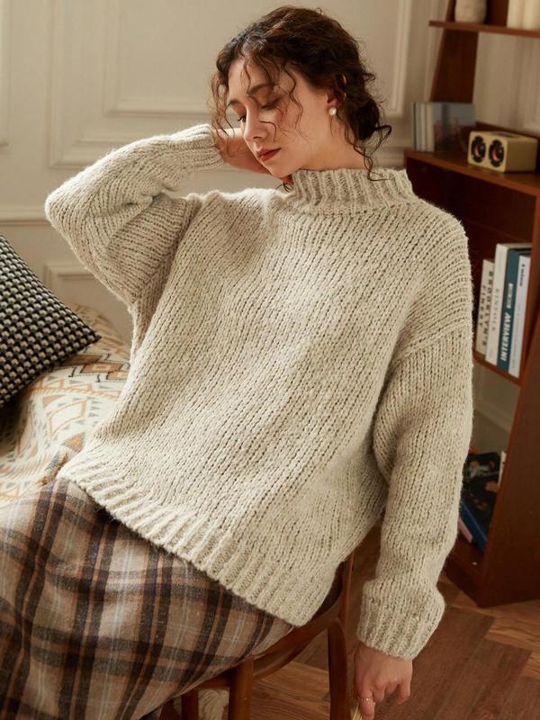 Överdimensionerad Stickad Tröja