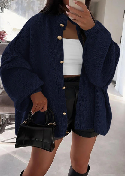 Oversized Stickad Cardigan