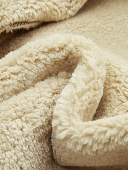 Lyxig aviatorjacka med shearling