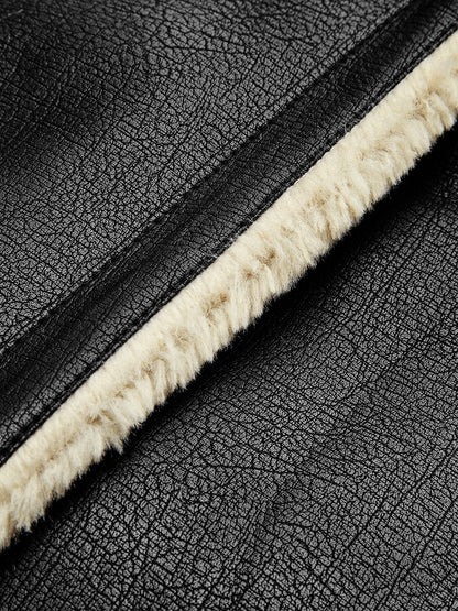 Lyxig aviatorjacka med shearling