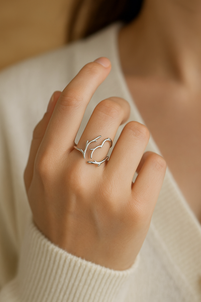 Minimalistisk grenkvistsring