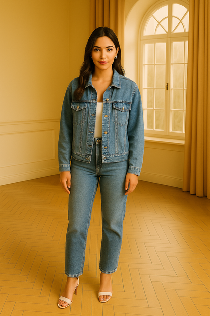 Oversized denimjacka