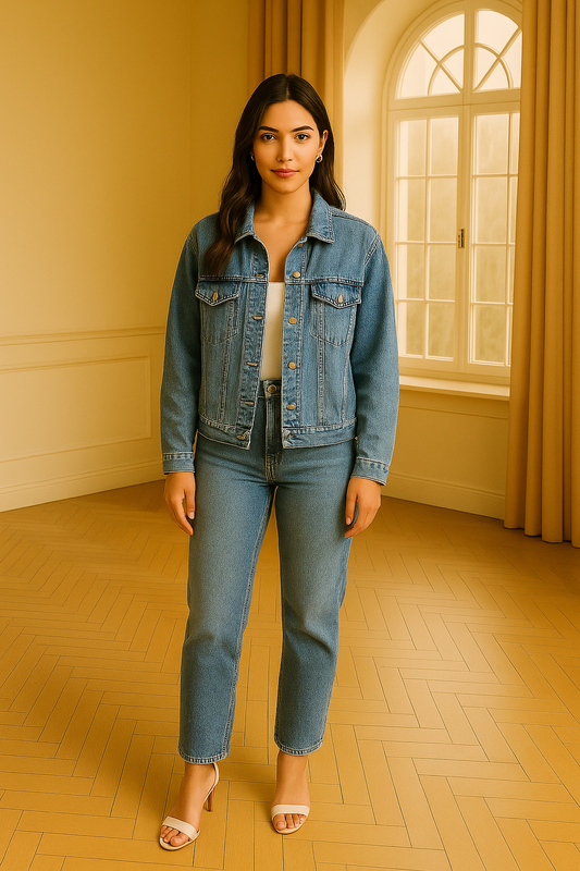 Oversized denimjacka